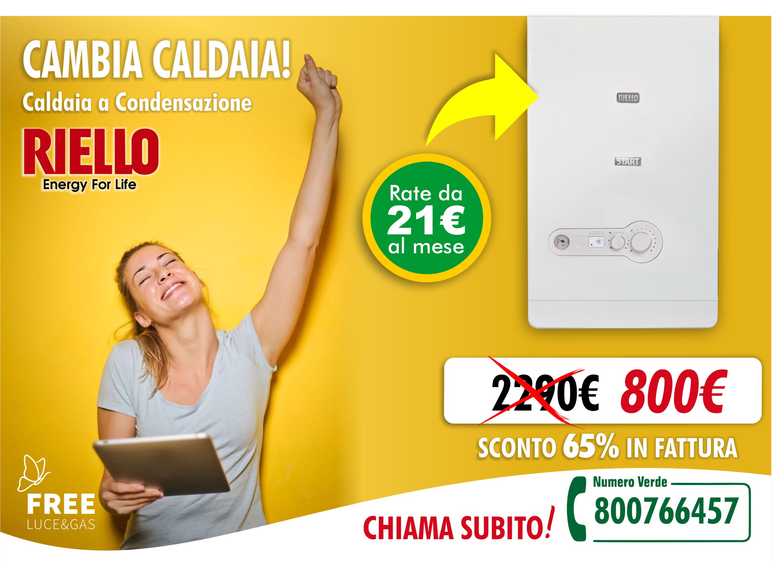 Caldaia Riello sconto 65%