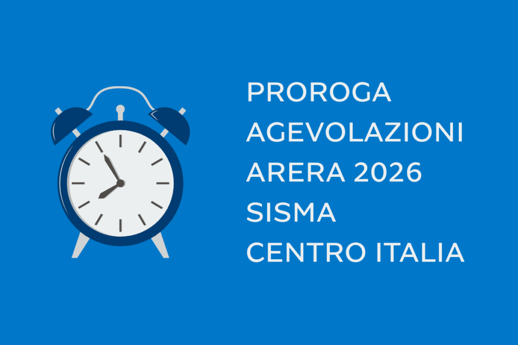 proroga agevolazioni arera 2026 sisma centro Italia